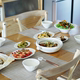 十一窑唐花海棠系列餐具家用中式手工制作白瓷烧制碗盘简约送礼