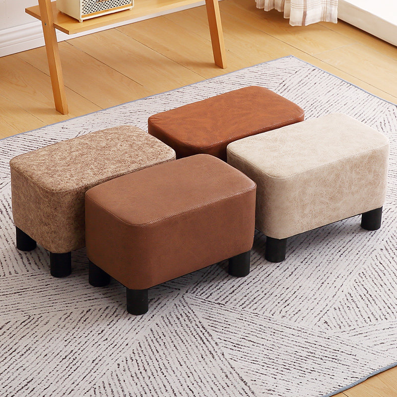 小生子网红家用布艺矮凳椅圆女凳可爱卧室客厅子凳换鞋凳懒人板凳