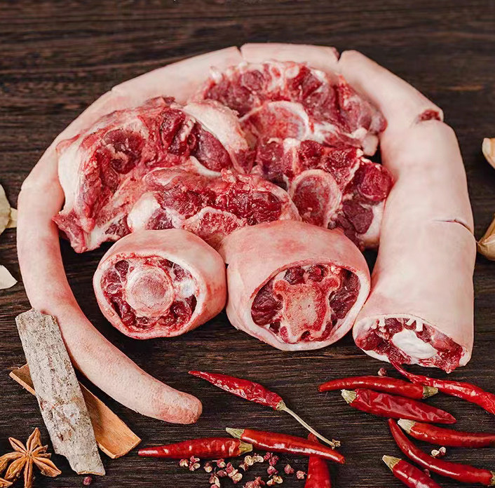 国产龙江谷饲600天雪花牛肉牛排肥边修整清蒸炖煮佳品牛尾 原价329元