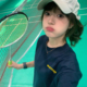 WASSUP潮牌短袖T恤女学生夏季2025新款藏青色宽松重磅纯棉情侣装
