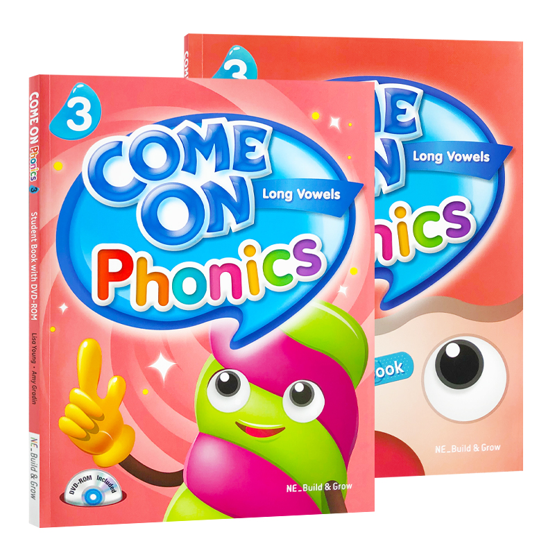 正版Come on Phonics 3级学生书练习册绘本APP原版自然拼读教材儿童英语启蒙图书送教案教学PPT