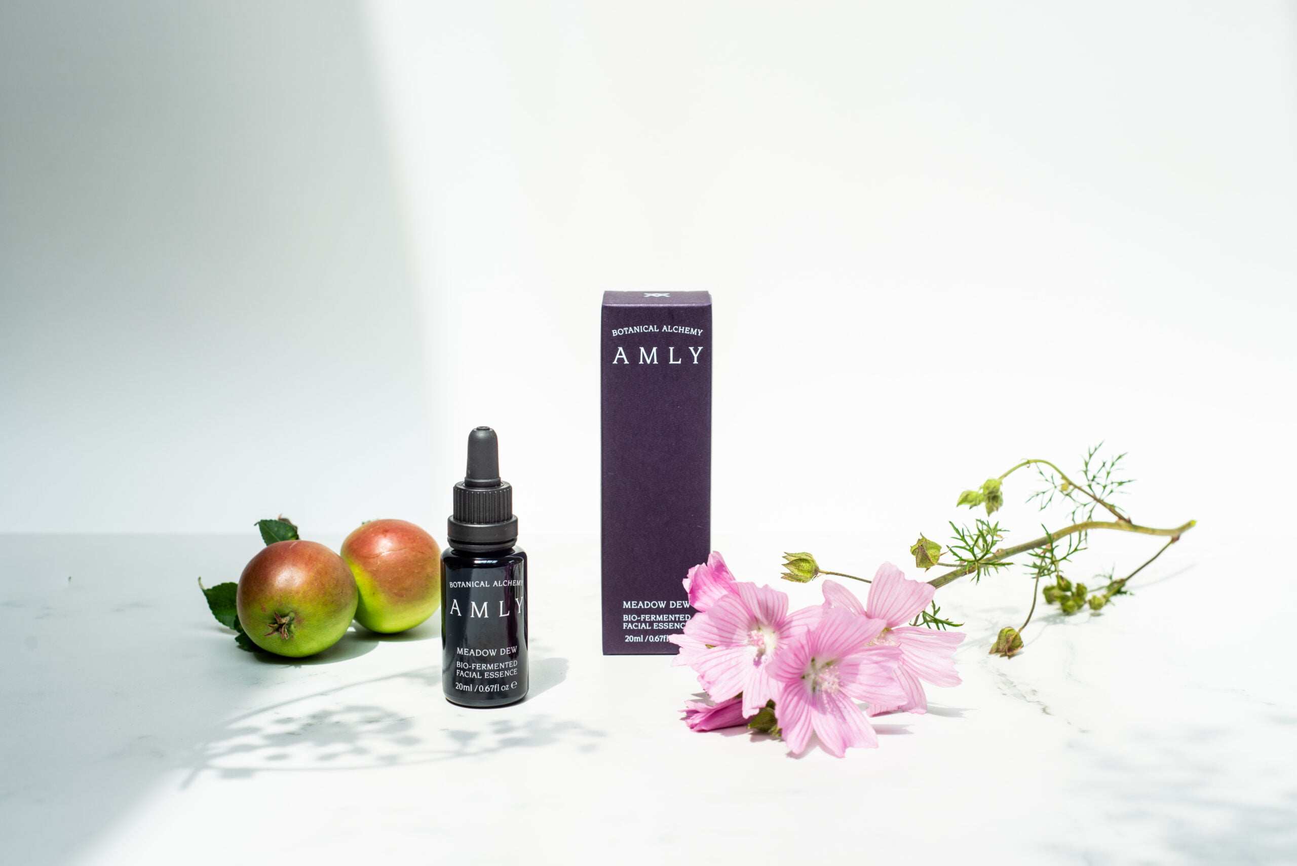 新品英国有机amly自然亮肤苹果醋肌底精华生物发酵提亮肤色抗氧20ml已