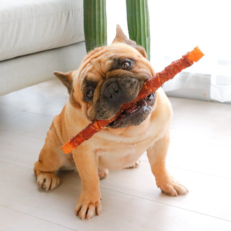 益和一米棒狗狗磨牙棒宠物零食鸡肉鸭肉绕牛皮r耐咬小中大型犬专