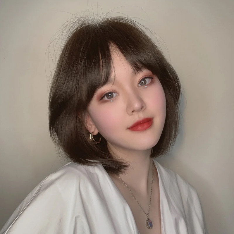 黑茶色染发剂2021流行色显白自己在家染发膏纯蓝黑奶茶灰棕女植物