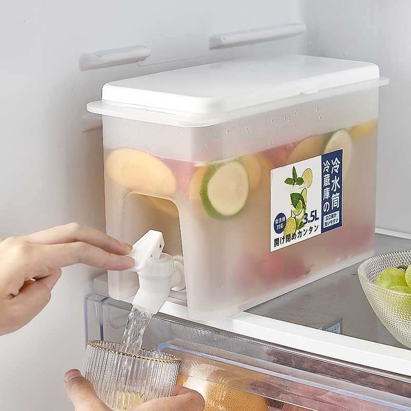 宜之欣百货冰箱冷水壶带水龙头家用日式凉水壶大容量食品级果茶壶