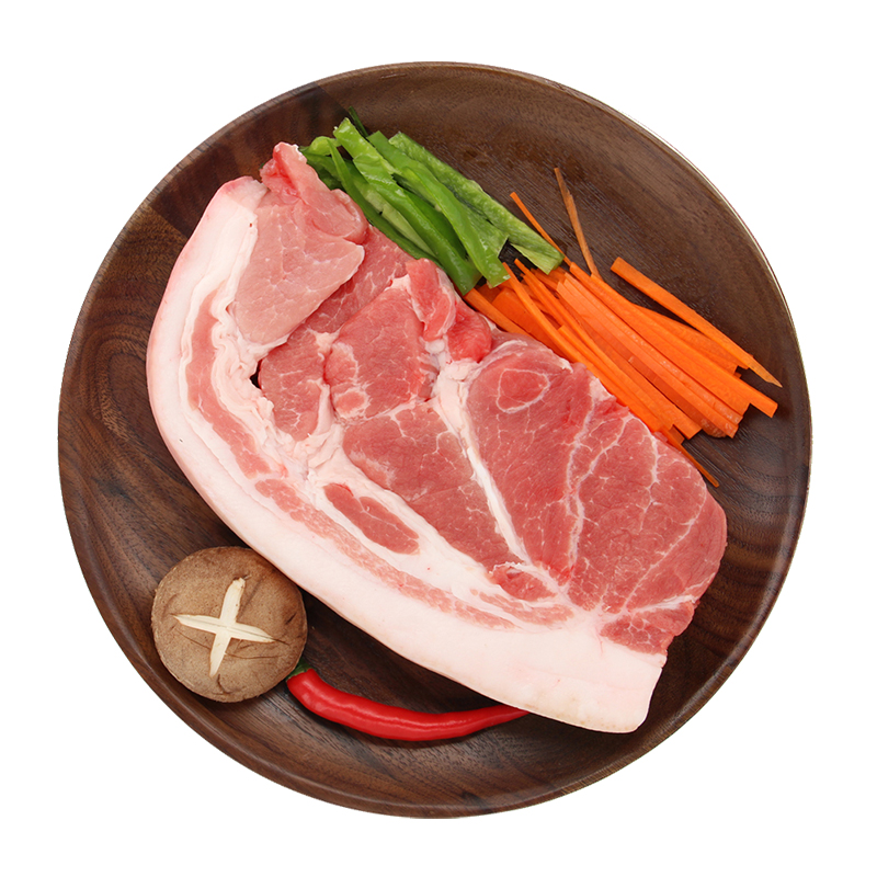 东北民猪 上肉 黑猪带皮腿肉 土猪肉农家新鲜 鲜肉 前后腿 300g