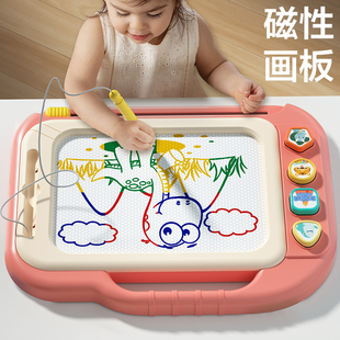 儿童画板家用1一3岁宝宝磁性写字板可擦涂鸦画画板涂色磁力可消除