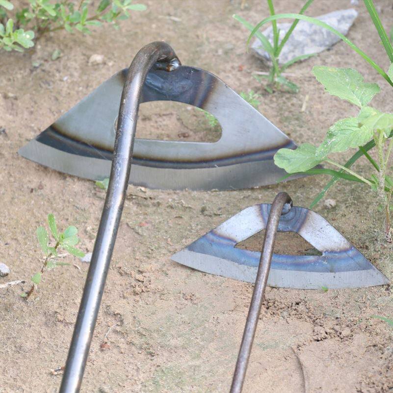 锄草锄根神器全钢除草神r器空心锄头漏土小薅锄种菜农具松土工具