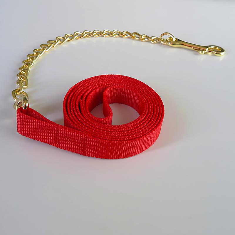丙纶牵马绳镀铜链条长0.5米线板2.3毫米厚25毫米宽拉马绳
