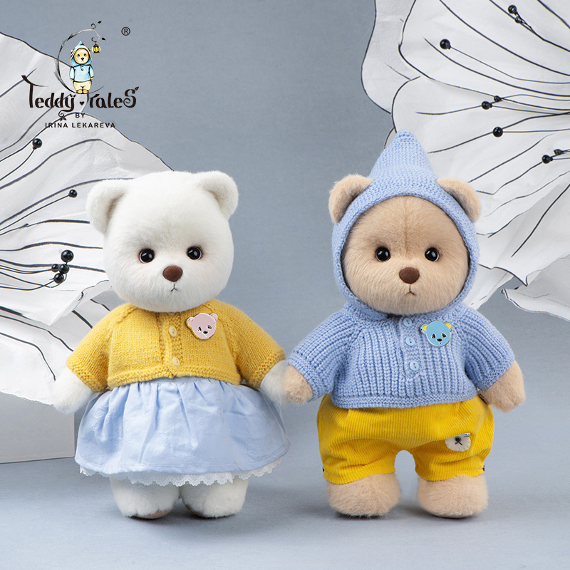 TeddyTales莉娜熊服饰秋日暖阳中号针织开衫娃衣配件换装娃娃礼物