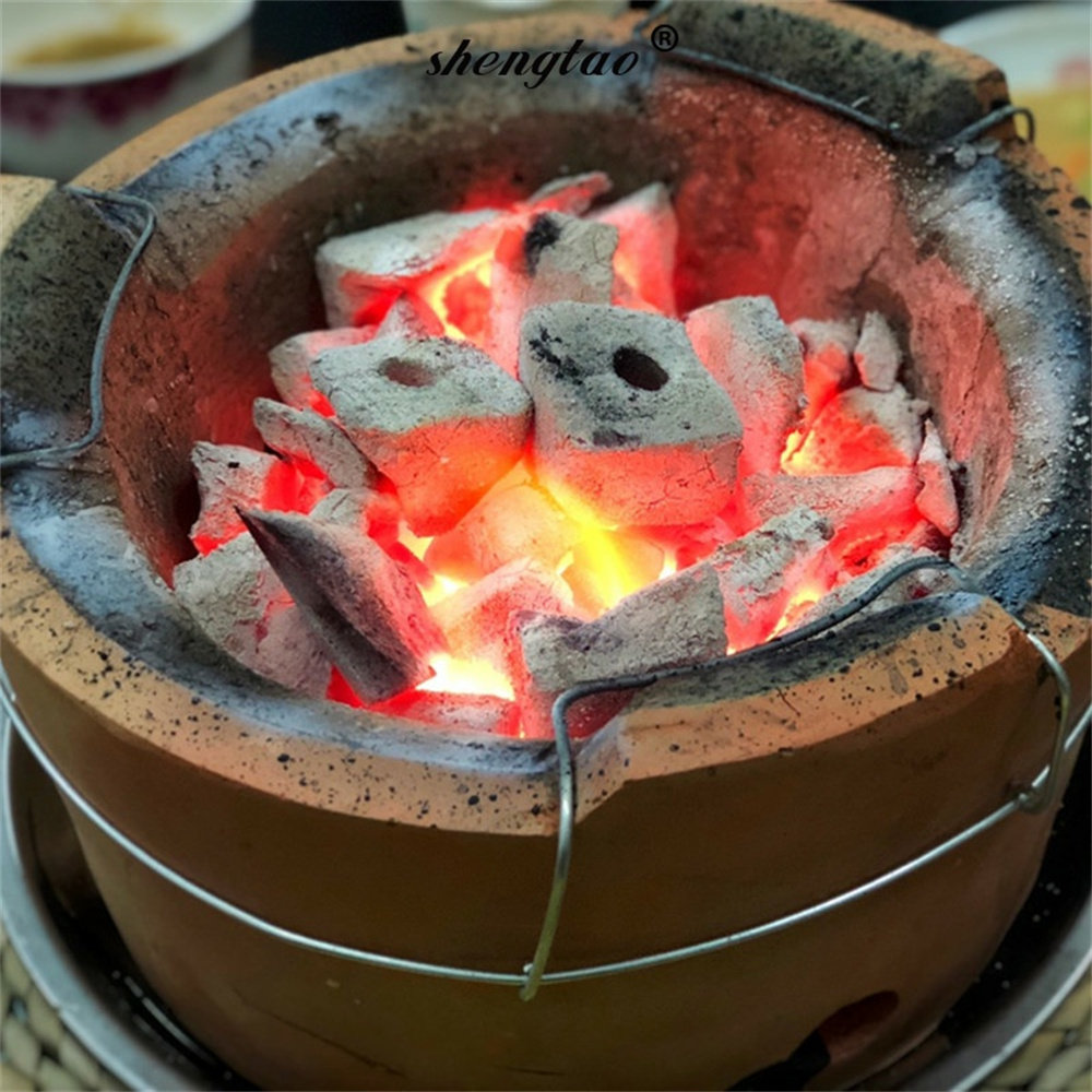 木炭火锅小泥炉港式打边炉炭炉陶土家用老式土灶涮烧碳炉砂锅泥炉