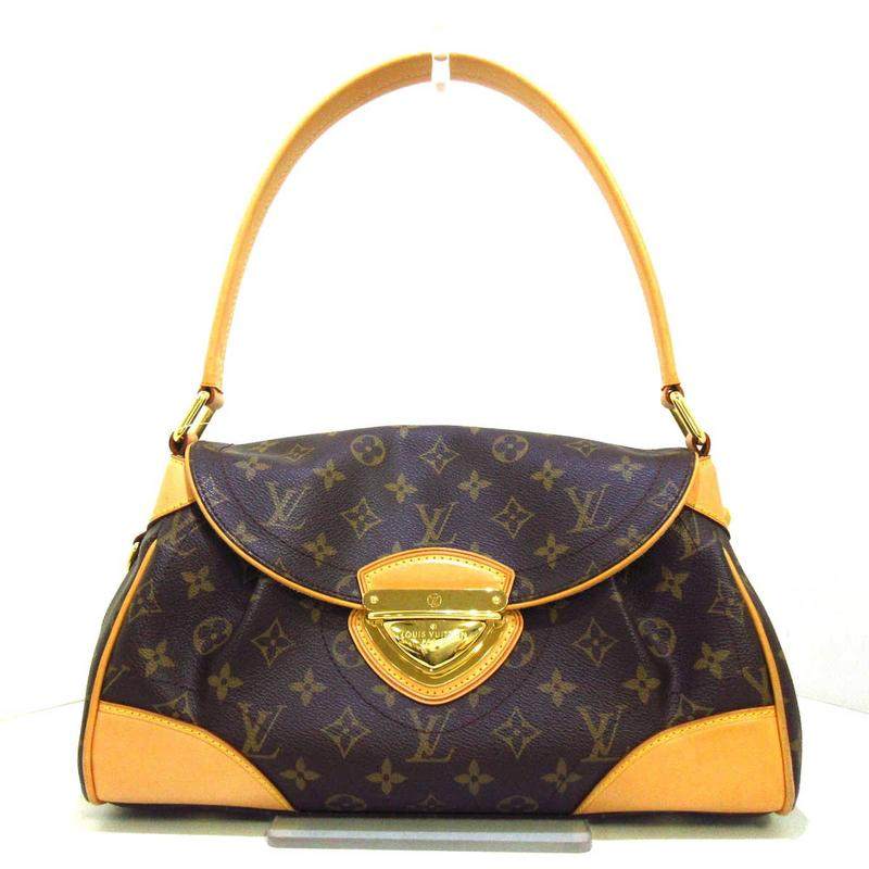 中古lv路易威登9新beverly手提包mm老花35666229brandear