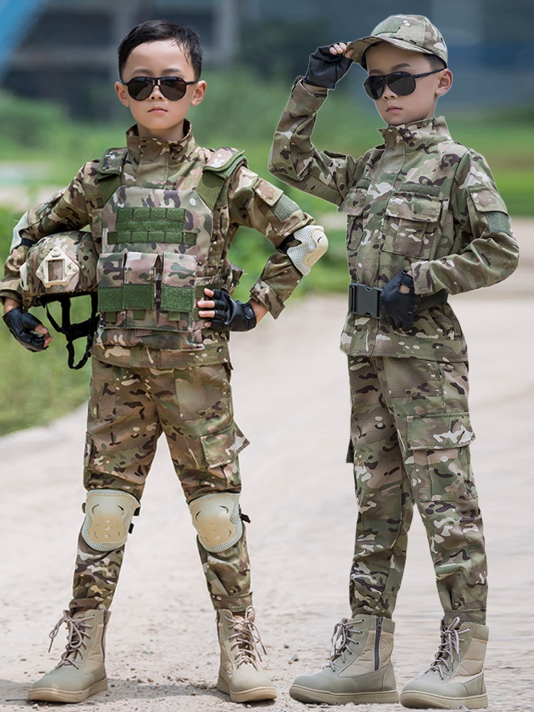 儿童迷彩服套装男童特种兵军训小孩当兵衣服军装儿童男生日礼物