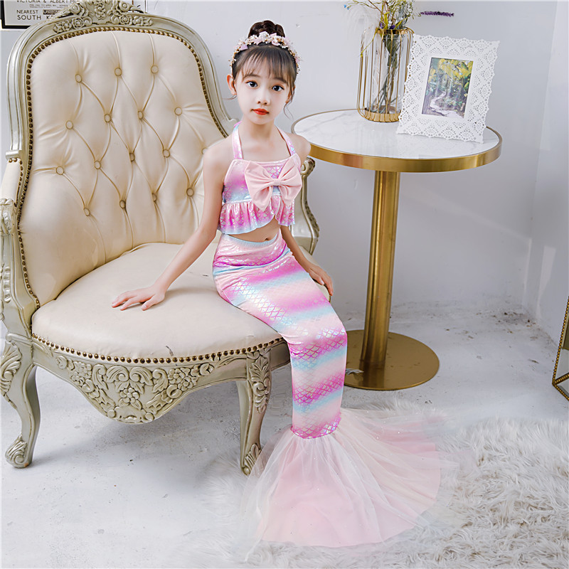 小芫琪旗舰店的优惠券大全—美人鱼服装儿童女孩套装公主裙人鱼尾巴