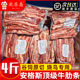 安格斯牛肋条雪花牛肉新鲜烧鸟烤肉原切冷冻牛腩肉生鲜商用批发