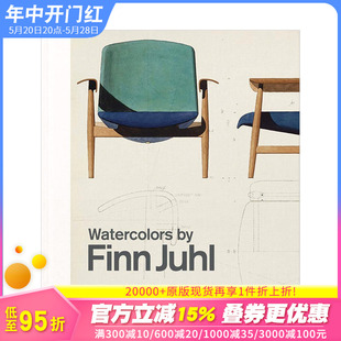 【现货】芬·尤尔 产品设计中的水彩应用 Watercolours by Finn Juhl 英文原版进口图书画册 产品工业设计作品集 芬恩尤尔