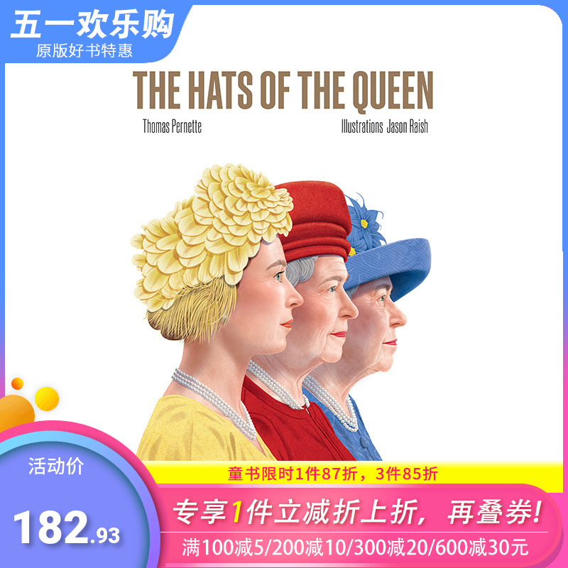 【现货】英文原版 女王的帽子:伊丽莎白二世在位期间50*标志性帽子 The Hats of the Queen 时尚风格与历史 正版进口书籍画册