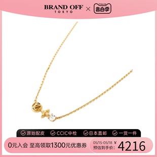 中古LV路易威登95新Collier Petit Louis项链M00368金色 字母logo