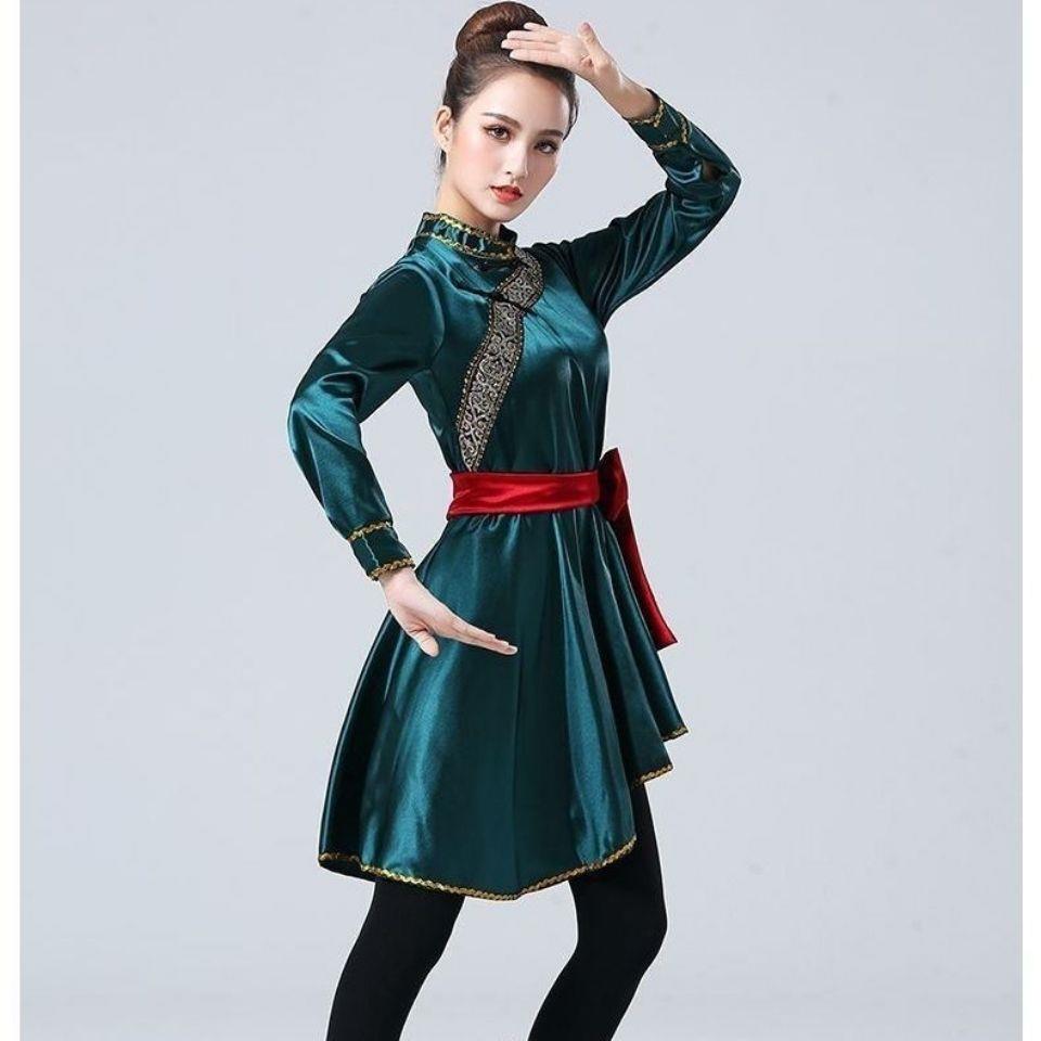6淘宝新品蒙古服族夏季蒙族舞蹈服装演出服女装现代艺考现代民族风