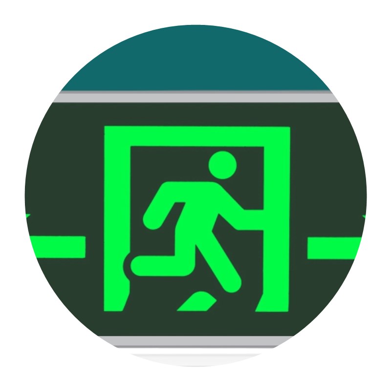 新国标安急出口指灯牌led消防应全示紧急通道疏散标志灯