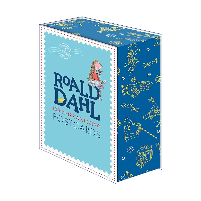 英文原版 Roald Dahl 100 Phizz-Whizzing Postcards 罗尔德达尔系列100张明信片 昆汀布莱克经典绘图 精装 进口英语原版书籍