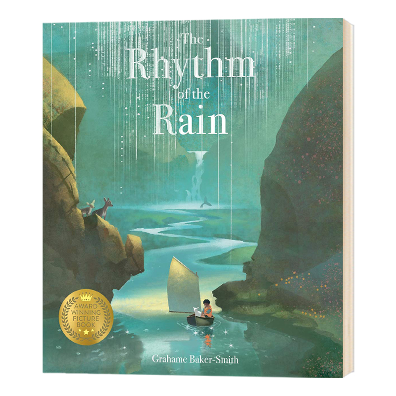 雨的旋律 The Rhythm of the Rain 格林威奖得奖作品 名家精品绘本 封面烫银Grahame Baker-Smith 3-9岁 英文原版 海文儿童外文书