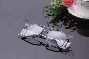 安全眼镜劳保眼镜金属框架防护眼镜护翼护目镜近视眼镜框老花镜框