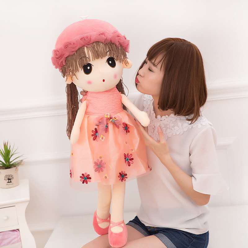 毛绒玩具菲儿布娃娃小女孩睡觉c抱枕公仔子爱仙花可玩偶女生日礼
