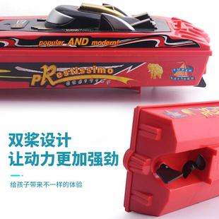 玩具船儿童戏水电动快艇模型可下水小帆船电动仿真摩托艇快艇玩具