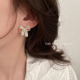 GMI无耳洞蝴蝶结锆石耳夹轻奢小众设计高级感气质耳环女新款耳饰
