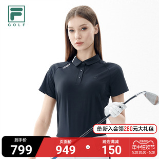 FILA GOLF斐乐官方正品高尔夫系列女士短袖POLO衫夏季运动短T恤女