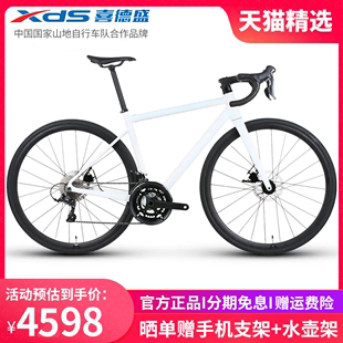 XDS/喜德盛24新款RT380公路自行车铝合金车架碳纤维前叉18速桶轴