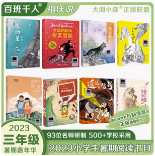 正版现货 2023年暑假百班千人祖庆说三年级全8册 大盗奶奶的完美冒险遥远的信号外婆变成了麻猫了不起的灰灰孤岛野犬隐形树精灵