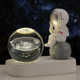 创意宇航员水晶球摆件办公室书桌装饰品发光太空人送男女生日礼物