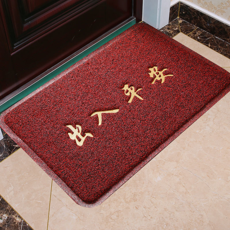 特厚进门垫防滑地垫加厚入户门大门口高端丝圈蹭脚垫地毯定制logo