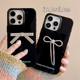 韩系ins气质高级感水钻蝴蝶结适用苹果15手机壳iPhone16ProMax新款15promax防摔13小香风12硅胶14pro女款全包