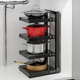 新款厨房可调节多层置物架台面橱柜锅架家用墙角夹缝多功能收纳架