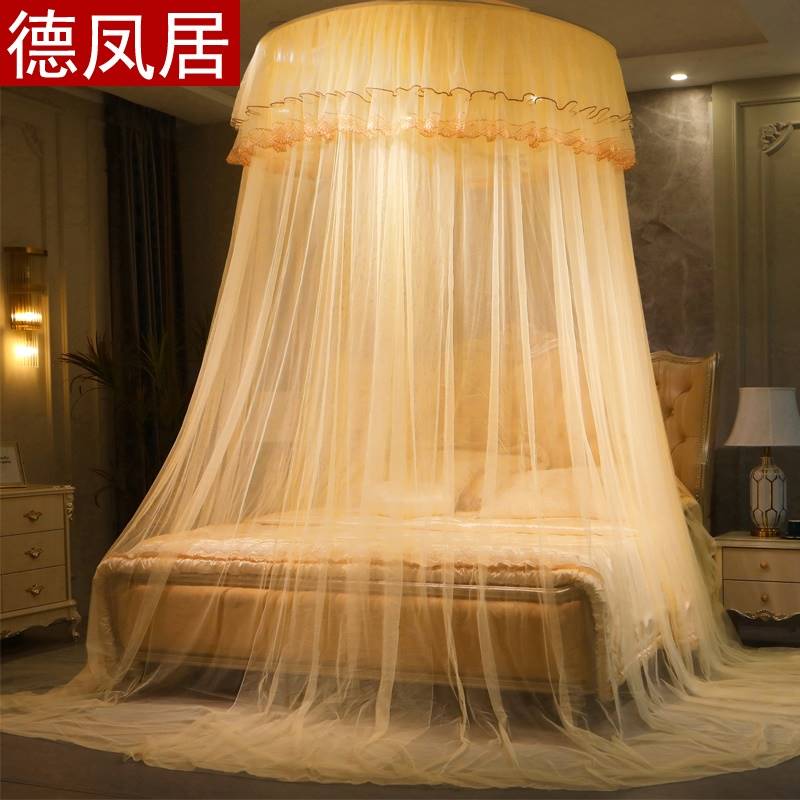 蚊帐吊式高级豪华a类母婴级蚊g帐万能高端大气天地杆蚊帐罩子床