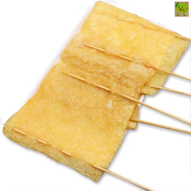 烧烤油豆皮小串烤豆皮30串麻辣烫煮冷锅食材半成品豆腐皮串豆干