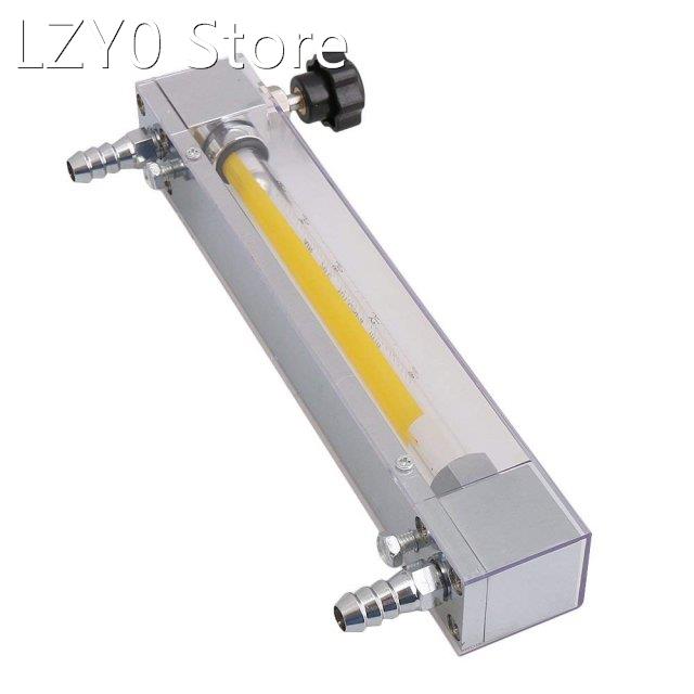 Silver Metal Acrylic LZB-10 Oxygen Flow Meter 160-1600L/h Ai