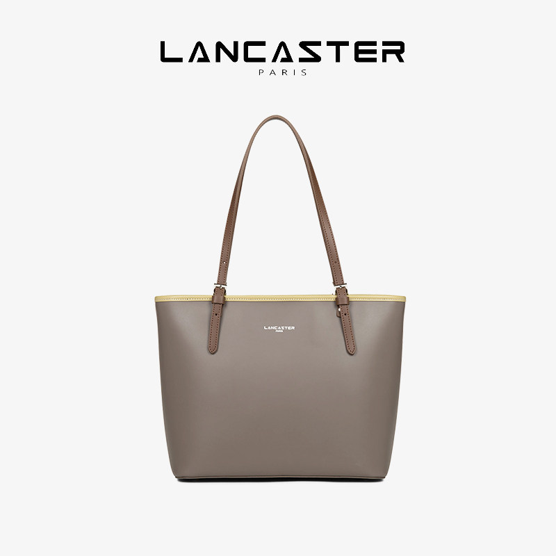 lancaster constance系列 真皮单肩牛皮托特包
