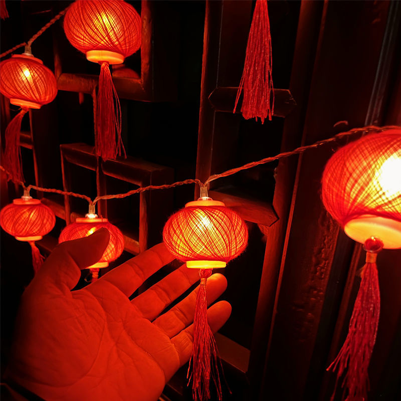 春节家里彩灯图片造型图片