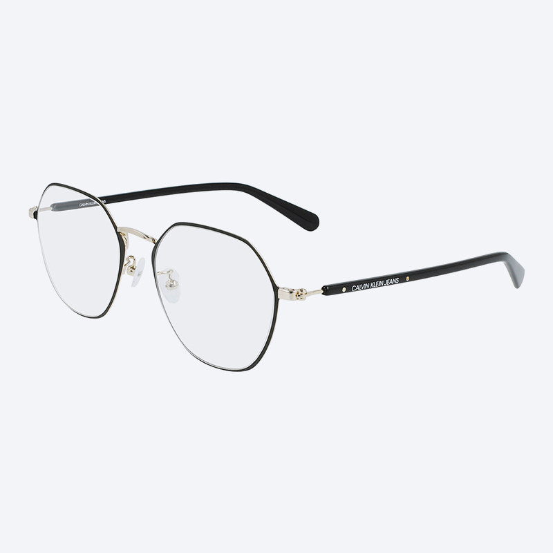 ckjeans眼镜架不规则圆形眼镜框合金近视镜架男女ckj20306a