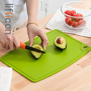 liflicon菜板抗菌防霉家用切菜砧板水果案板套装宝宝辅食硅胶菜板