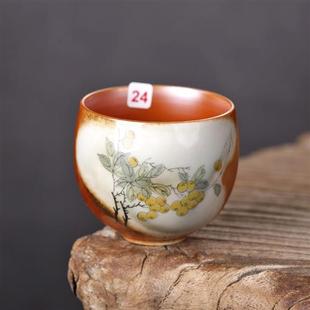一物一拍丨景德镇主人杯纯手工复古柴烧杯陶瓷中式茶杯家用品茗杯