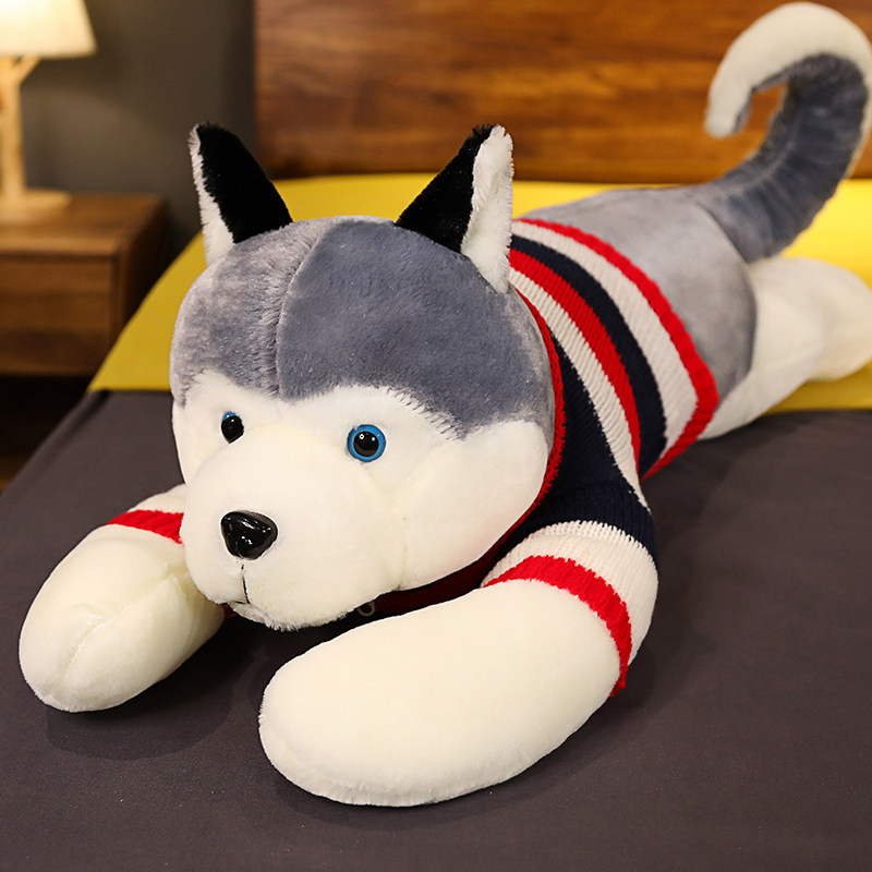 哈睡觉玩b偶布娃娃熊毛绒玩具狗可爱士奇女生床上抱枕公仔圣诞礼