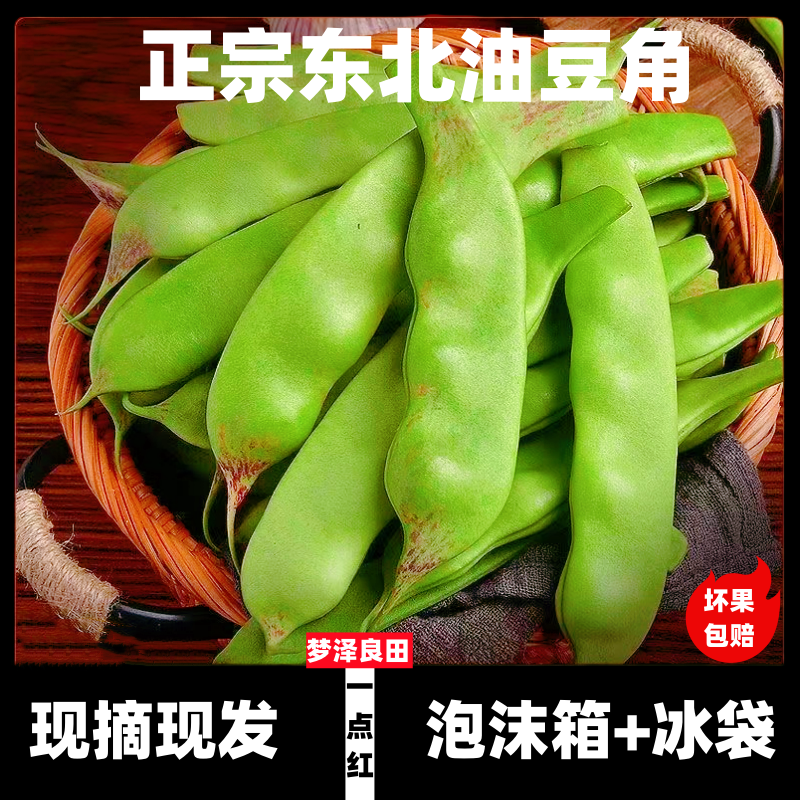 【现摘正宗】东北一点红油豆角九月青新鲜蔬菜现摘面豆角开锅就烂