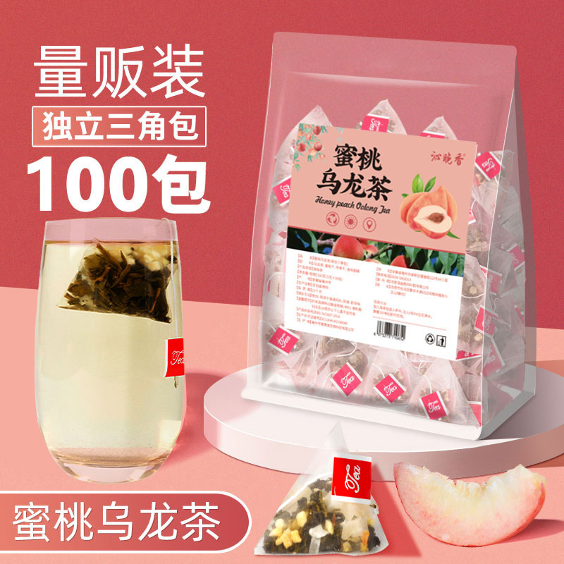 蜜桃白桃乌龙茶茶包冷泡花茶袋泡花果