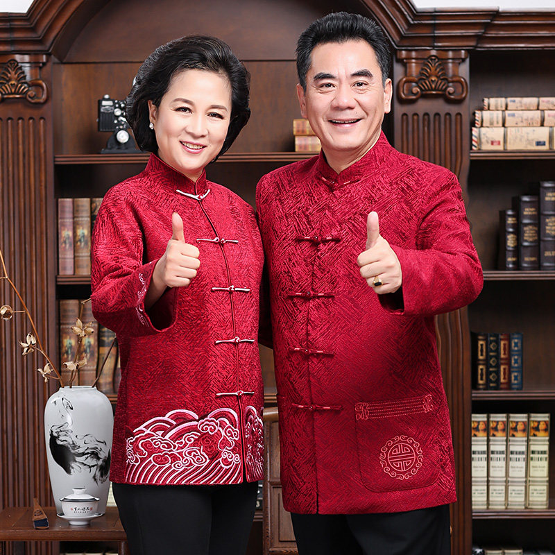 唐装中老年父母装-特价促销-优惠券领取-价格|多少钱|什么牌子好-35