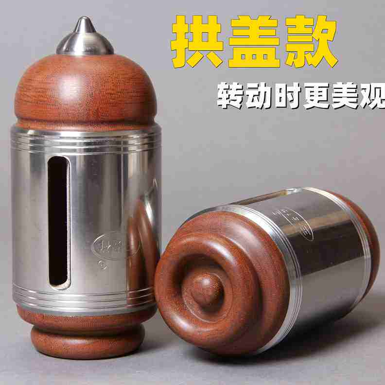 高档王贵祥风铃健身陀螺不锈钢合金头滚珠儿童成人中年老人冰猴冰